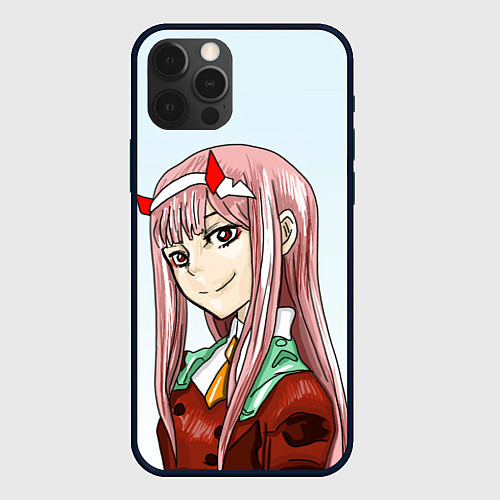 Чехол iPhone 12 Pro Max Милая Зеро ту / 3D-Черный – фото 1