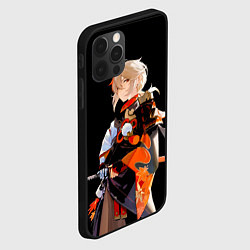Чехол для iPhone 12 Pro Max Казуха с мечом - Genshin Impact, цвет: 3D-черный — фото 2