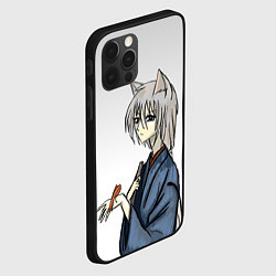 Чехол для iPhone 12 Pro Max Томоэ и птичка, цвет: 3D-черный — фото 2