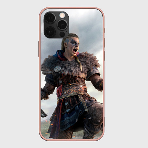 Чехол iPhone 12 Pro Max Assassins Creed Эйвор / 3D-Светло-розовый – фото 1