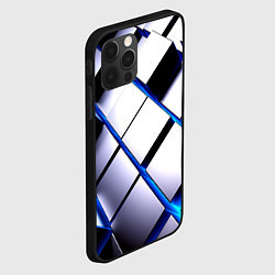 Чехол для iPhone 12 Pro Max Неоновые плиты киберпанк, цвет: 3D-черный — фото 2