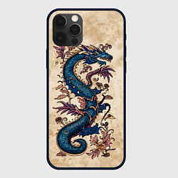 Чехол для iPhone 12 Pro Max Irezumi японский дракон-змей, цвет: 3D-черный