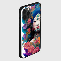 Чехол для iPhone 12 Pro Max Japan style - tattoo - art, цвет: 3D-черный — фото 2