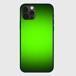 Чехол iPhone 12 Pro Max Кислотный зеленый с градиентом