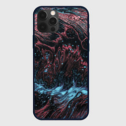 Чехол для iPhone 12 Pro Max Разводы от краски, цвет: 3D-черный