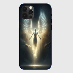 Чехол для iPhone 12 Pro Max Парящая девушка ангел, цвет: 3D-черный