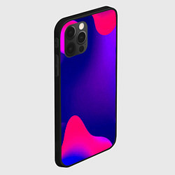 Чехол для iPhone 12 Pro Max Жидкий неон, цвет: 3D-черный — фото 2