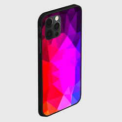 Чехол для iPhone 12 Pro Max Битва градиентов неон, цвет: 3D-черный — фото 2