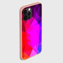 Чехол для iPhone 12 Pro Max Битва градиентов неон, цвет: 3D-светло-розовый — фото 2