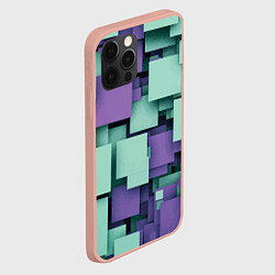 Чехол для iPhone 12 Pro Max Trendy geometric pattern, цвет: 3D-светло-розовый — фото 2