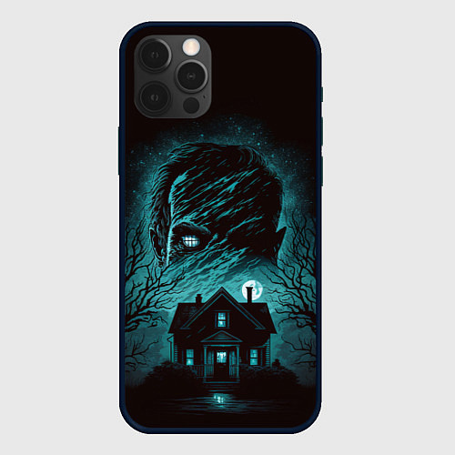 Чехол iPhone 12 Pro Max Фильм ужасов - ночь страха / 3D-Черный – фото 1