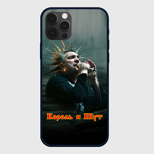 Чехол iPhone 12 Pro Max Горшок с микрофоном КиШ / 3D-Черный – фото 1