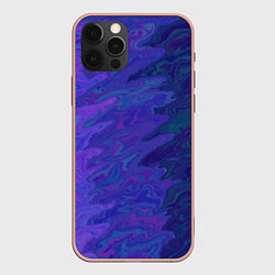 Чехол iPhone 12 Pro Max Абстрактный синий разводы