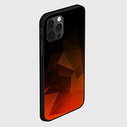 Чехол для iPhone 12 Pro Max Абстрактное пламя, цвет: 3D-черный — фото 2