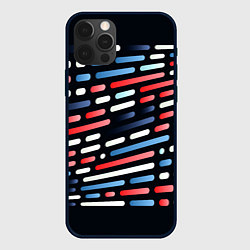 Чехол для iPhone 12 Pro Max Vanguard neon pattern, цвет: 3D-черный