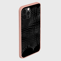 Чехол для iPhone 12 Pro Max Паттерн из стрелок, цвет: 3D-светло-розовый — фото 2