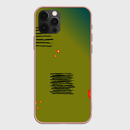 Чехол iPhone 12 Pro Max Art chaos / 3D-Светло-розовый – фото 1