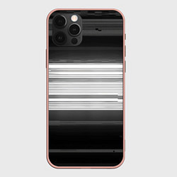 Чехол iPhone 12 Pro Max Черно-белые помехи