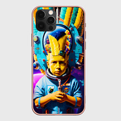 Чехол iPhone 12 Pro Max Барт Симпсон в космосе - фантазия