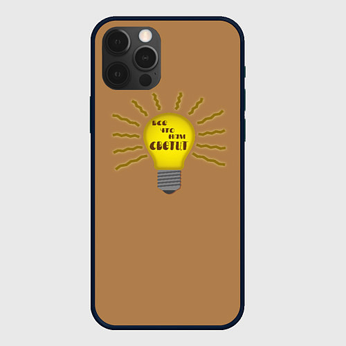 Чехол iPhone 12 Pro Max Все что нас светит / 3D-Черный – фото 1