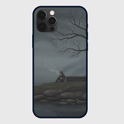 Чехол для iPhone 12 Pro Max Мистический остров, цвет: 3D-черный