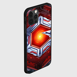 Чехол для iPhone 12 Pro Max Космическое яркое ядро, цвет: 3D-черный — фото 2