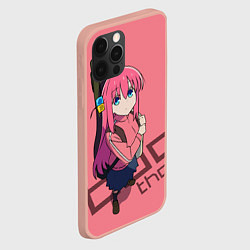 Чехол для iPhone 12 Pro Max Аниме Одинокий рокер, цвет: 3D-светло-розовый — фото 2
