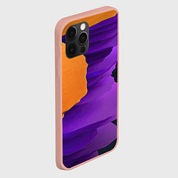 Чехол для iPhone 12 Pro Max Красочные слои, цвет: 3D-светло-розовый — фото 2