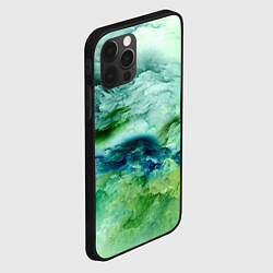 Чехол для iPhone 12 Pro Max Зеленые туманы, цвет: 3D-черный — фото 2