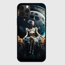 Чехол для iPhone 12 Pro Max Лунная принцесса - нейросеть, цвет: 3D-черный