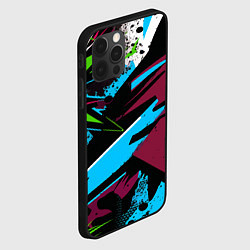 Чехол для iPhone 12 Pro Max Граффити текстура, цвет: 3D-черный — фото 2