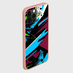 Чехол для iPhone 12 Pro Max Граффити текстура, цвет: 3D-светло-розовый — фото 2