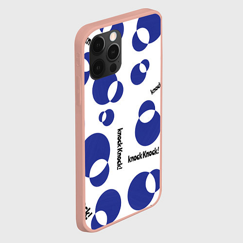 Чехол iPhone 12 Pro Max Геометрия фигуры / 3D-Светло-розовый – фото 2