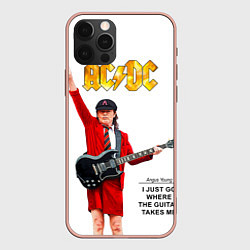 Чехол iPhone 12 Pro Max Ангус Янг рок группа ACDC