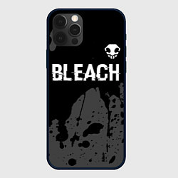 Чехол iPhone 12 Pro Max Bleach glitch на темном фоне: символ сверху