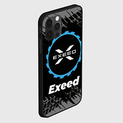 Чехол для iPhone 12 Pro Max Exeed в стиле Top Gear со следами шин на фоне, цвет: 3D-черный — фото 2