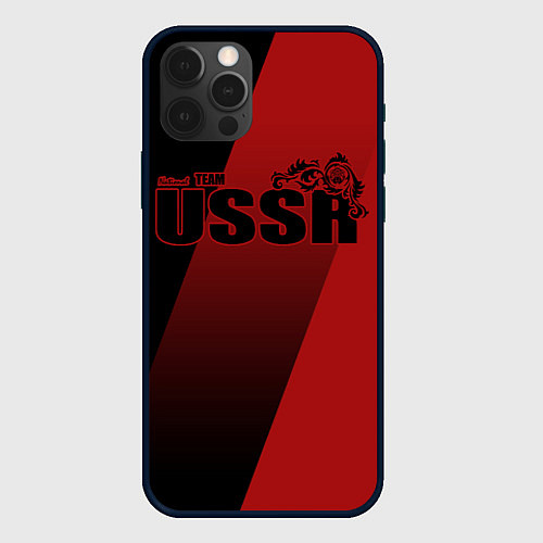 Чехол iPhone 12 Pro Max USSR team / 3D-Черный – фото 1