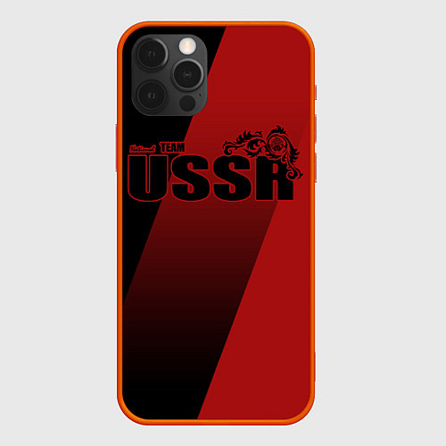 Чехол iPhone 12 Pro Max USSR team / 3D-Красный – фото 1