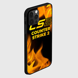 Чехол для iPhone 12 Pro Max Counter Strike 2 - gold gradient, цвет: 3D-черный — фото 2