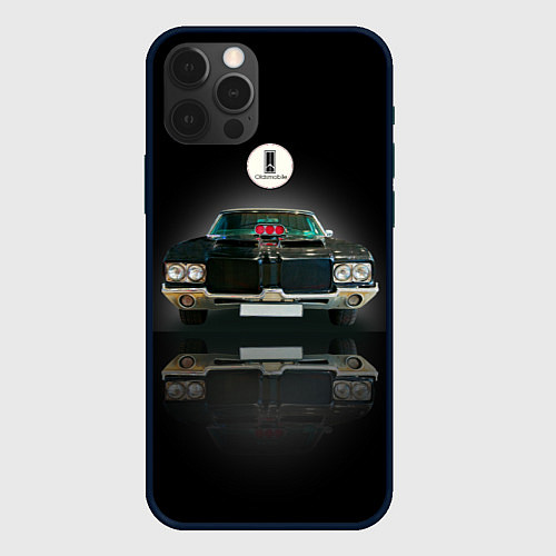 Чехол iPhone 12 Pro Max Мощная спортивная машина Oldsmobile Cutlass / 3D-Черный – фото 1