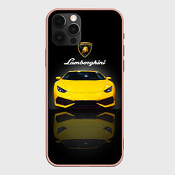 Чехол iPhone 12 Pro Max Итальянский суперкар Lamborghini Aventador