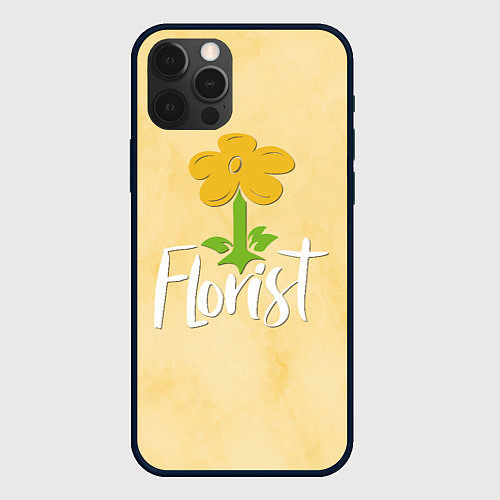 Чехол iPhone 12 Pro Max Florist with a flower / 3D-Черный – фото 1