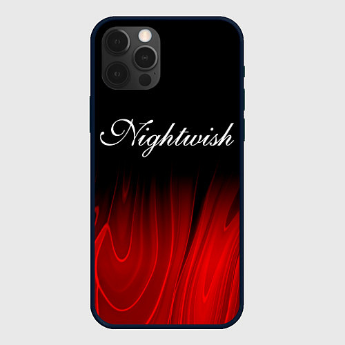 Чехол iPhone 12 Pro Max Nightwish red plasma / 3D-Черный – фото 1