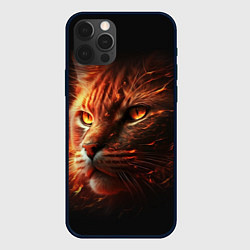 Чехол iPhone 12 Pro Max Огненный рыжий кот