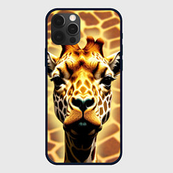 Чехол для iPhone 12 Pro Max Жирафа, цвет: 3D-черный