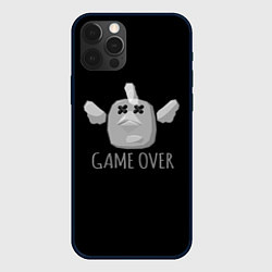 Чехол для iPhone 12 Pro Max Chicken Gun Game over, цвет: 3D-черный