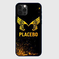 Чехол для iPhone 12 Pro Max Placebo - gold gradient, цвет: 3D-черный