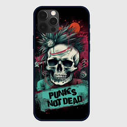 Чехол для iPhone 12 Pro Max Punks not dead, цвет: 3D-черный