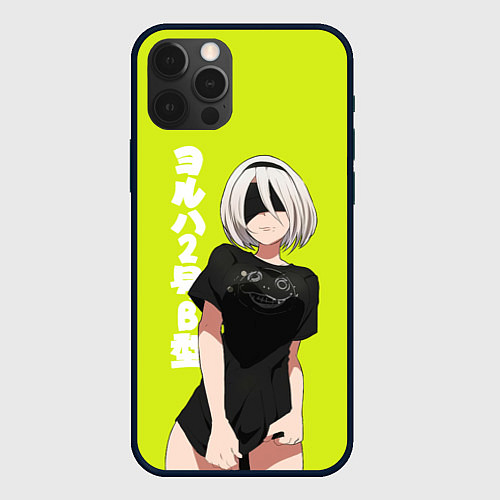 Чехол iPhone 12 Pro Max YoRHa 2-gou B-gata / 3D-Черный – фото 1