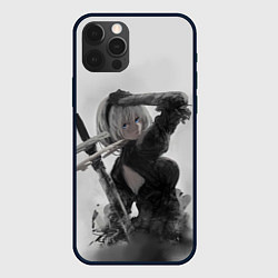 Чехол для iPhone 12 Pro Max YoRHa 2-gou B-gata - android, цвет: 3D-черный